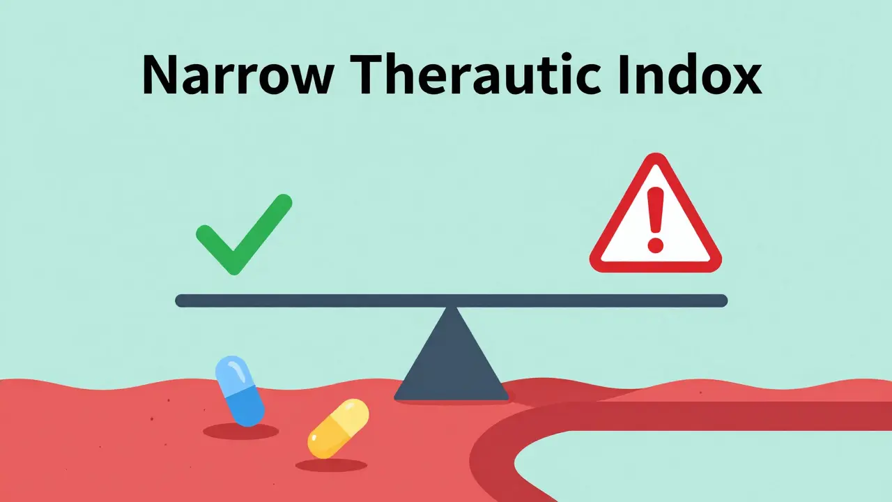 Abstract scale showing drug dosage balance risks