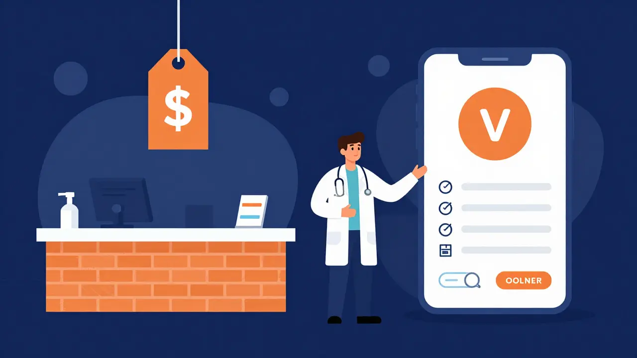 Comparison of high retail prices versus low online discount prices for medication